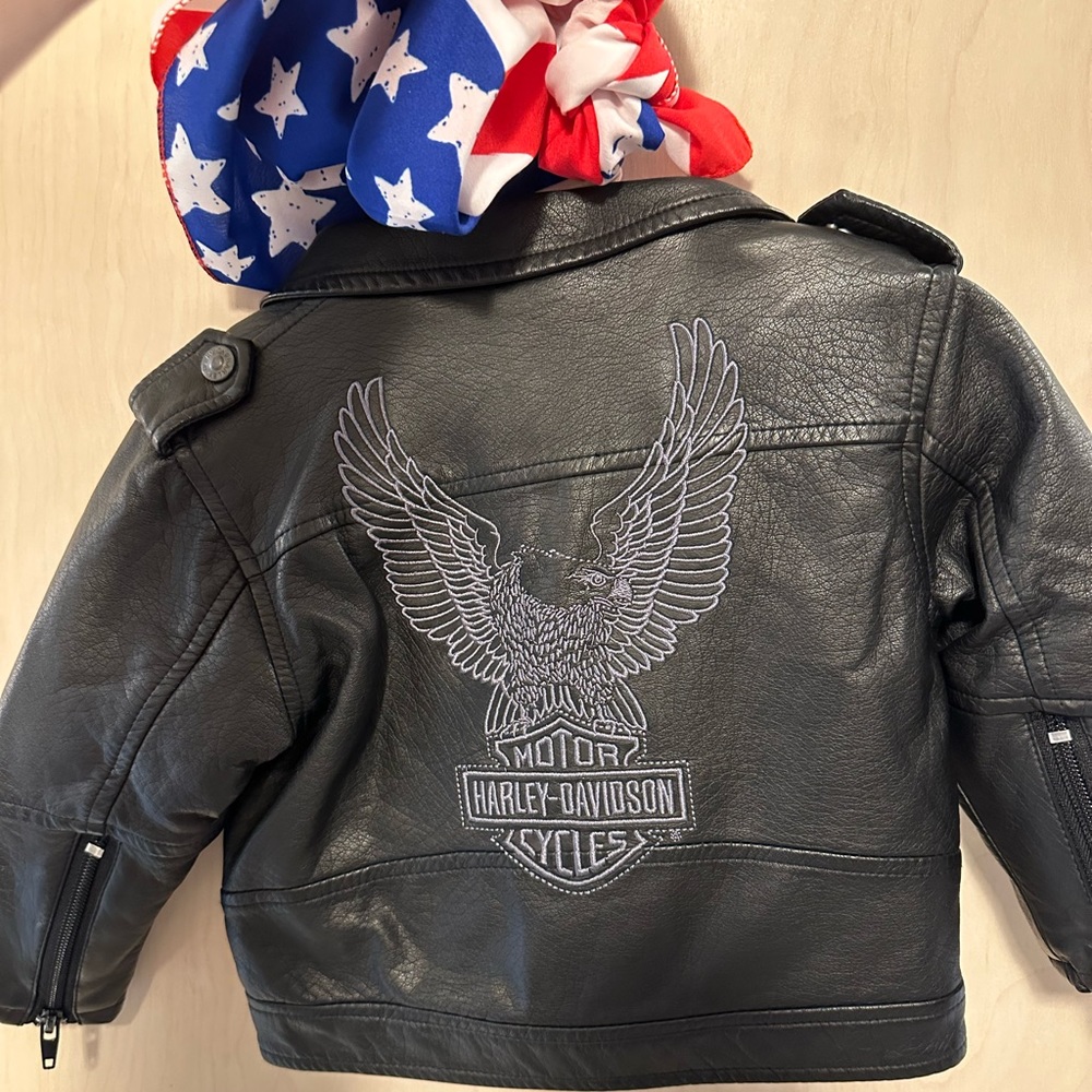 Harley Davidson Baby Faux Leather Jacket